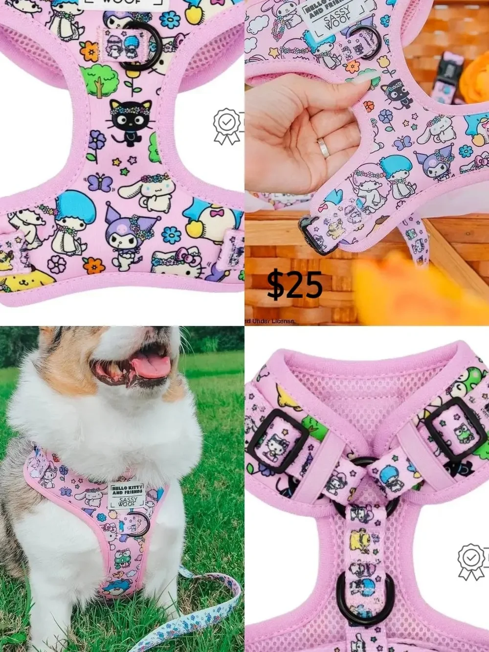 Sassy Woof Hello Kitty Harness